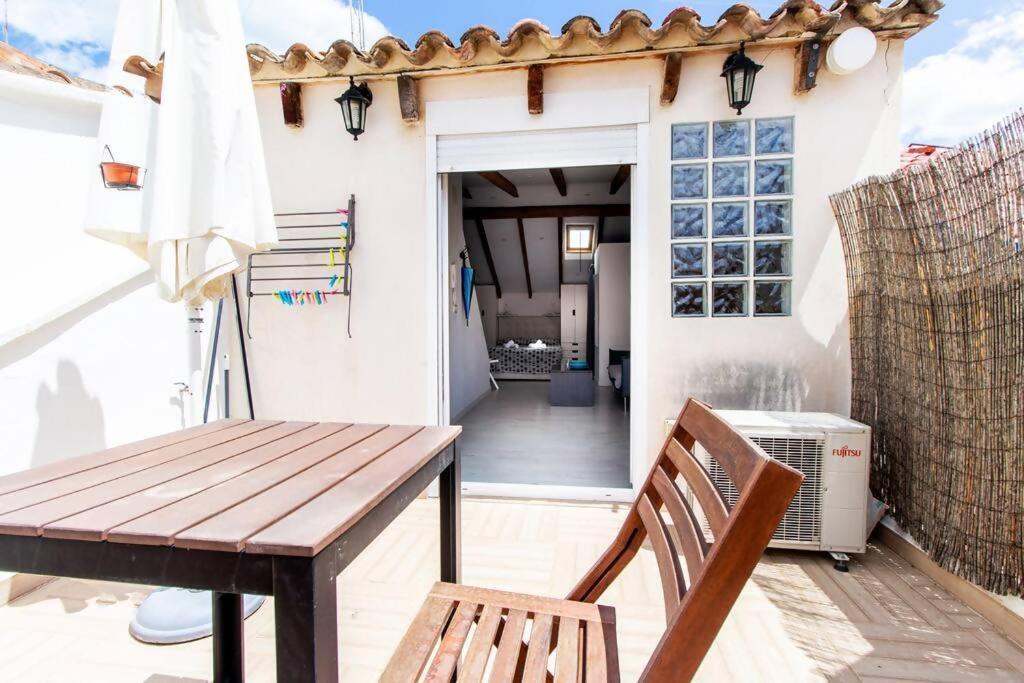 Estudio Para Parejas Con Terraza En La Playa Valencia Buitenkant foto