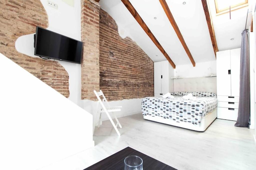 Estudio Para Parejas Con Terraza En La Playa Valencia Buitenkant foto