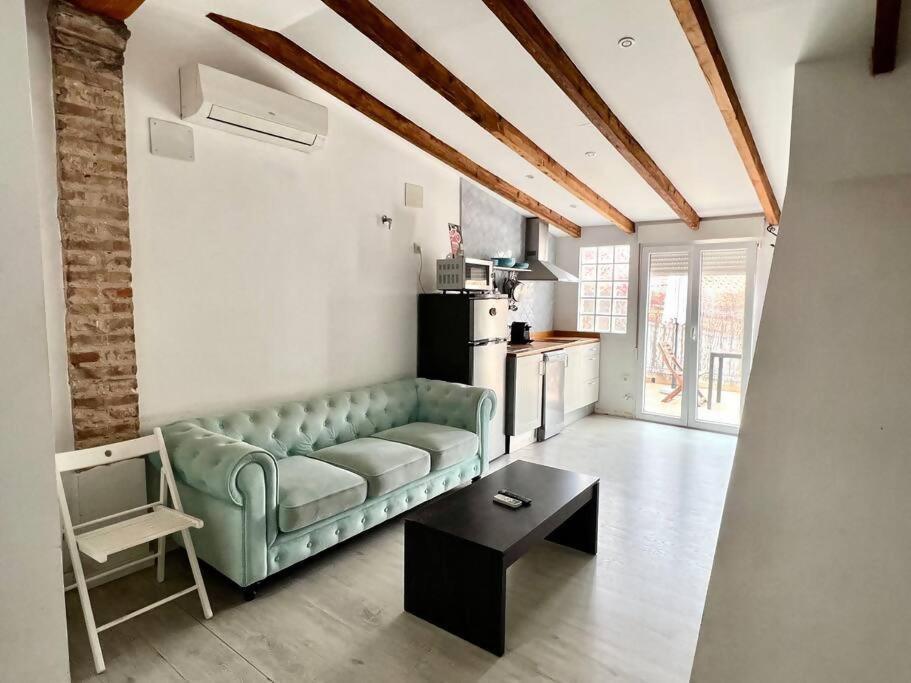 Estudio Para Parejas Con Terraza En La Playa Valencia Buitenkant foto