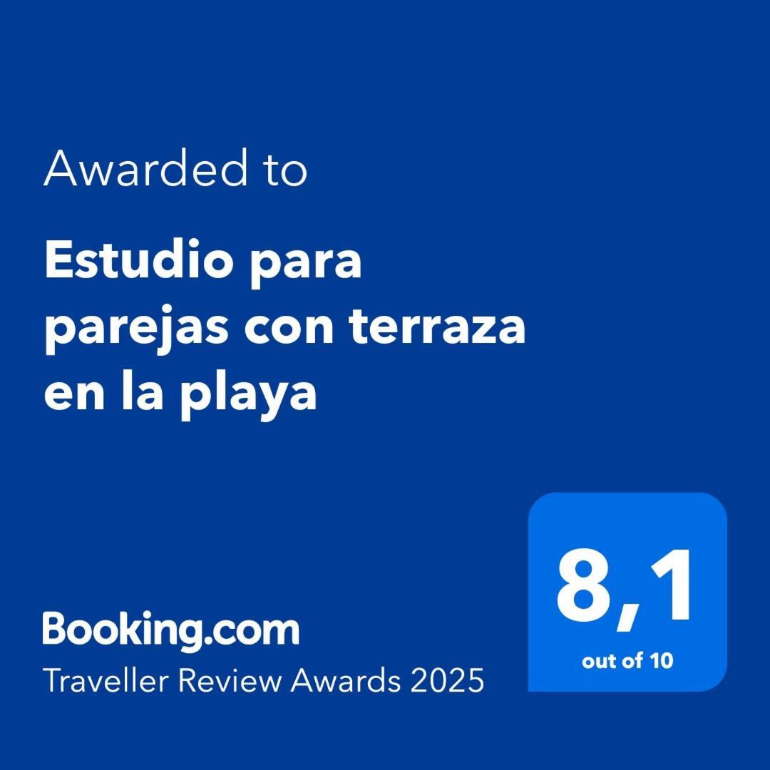 Estudio Para Parejas Con Terraza En La Playa Valencia Buitenkant foto